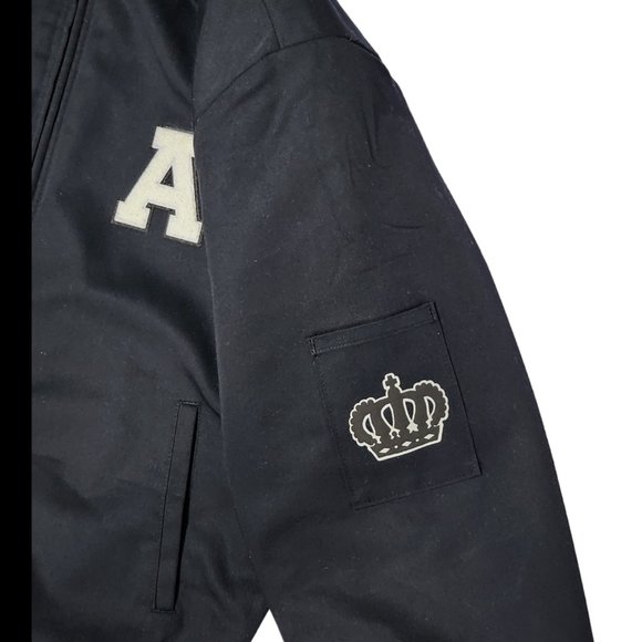 SBC King Black Perma Lined Solid Bomber Jacket - Picture 3 of 5